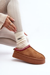 Slippers On Thick Sole In Brown Eco Suede Sylva