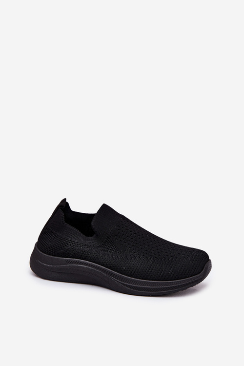 Fabric Slip-On Women's Sports Shoes Black Astusa