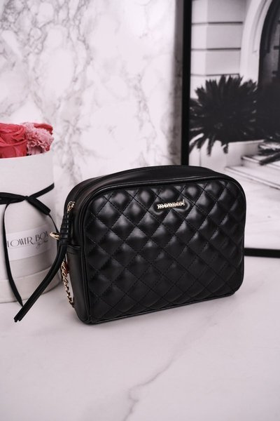 Women's Clutch Bag MONNARI BAG0200-M20 Quilted Black Shiny