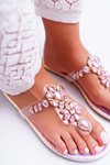 Women's Lu Boo Flip Flops Flip Flops Crystals Pink Conathe