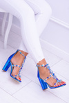 Lu Boo Petrol Taylor Zircon Sandals