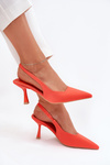 Women's Stiletto Sandals Orange Lunira