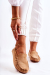 Women's Suede Loafers Dark Beige Millare