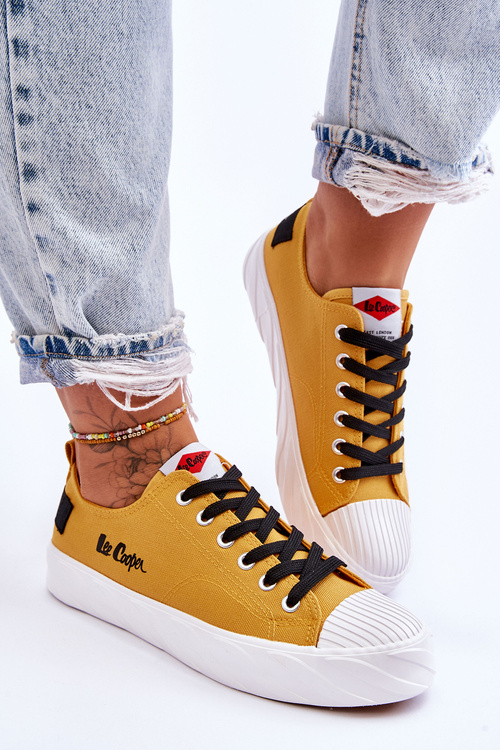 Trampki Damskie Żółte Lee Cooper LCW-23-44-1649L