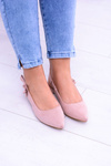 Women's Pink Howl Pointed Ballerinas