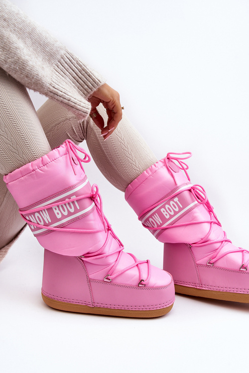 Women's High Snow Boots Pink Venila