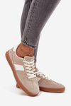 Suede Women's Sneakers Vinceza 14029 Beige