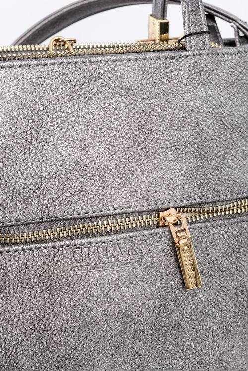 Duża Srebrna Torebka Damska + Saszetka + Lustereczko POLSKA