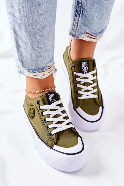 Tenisówki Trampki Platforma BIG STAR Czerwone II274025