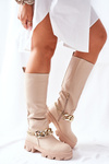 High boots Beige Cecina