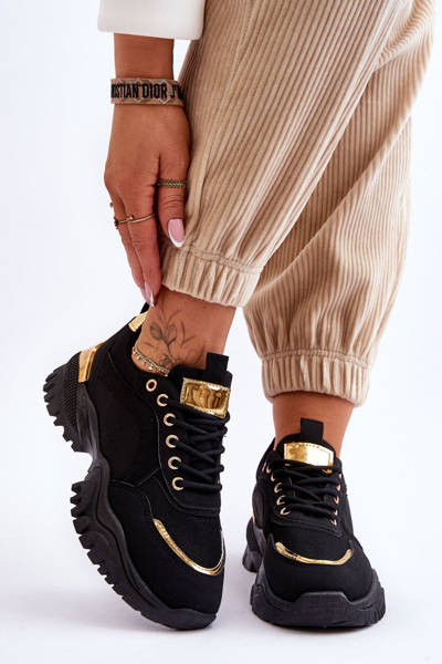 Buty Sportowe Klasyczne Platforma Czarne Need It