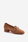 Low-heel Court Shoes with Embellishment Camel Dolvira