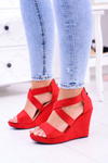 Comfortable Women's Red Sandals Anchor Sandals Mirabet