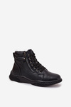 Women's Boots with Warm Lining Made of Eco Leather Black Ulverina
