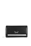 Large Women's Leather Wallet Black Elissie