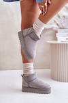 Women's Snow Boots On Platform Insulated With Fur Gray Xamella