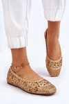 Openwork Fashionable Ballerinas Beige Thiago