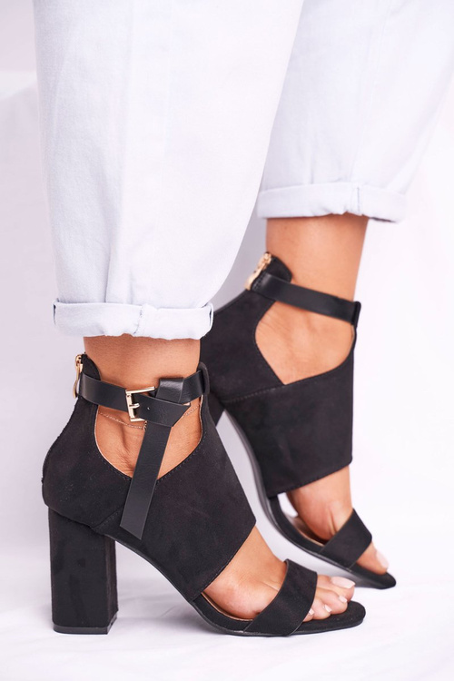 Stiletto Sandals with Uppers Vinceza 20-17054 Black