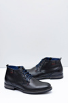 Men's Black Leather Boots Nikopol 672