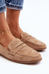 Women's Classic Moccasins Dark Beige Olevin