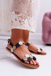 Women's Elegant Black Laura Messi Sandals 1948