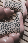 Children's Galoshes With Leopard Pattern Pink Nanny