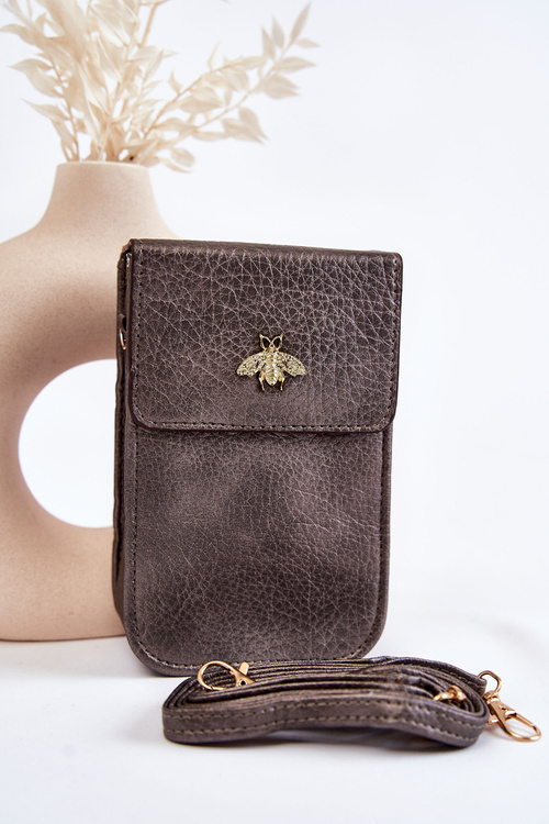 Small Purse With Ornament Graphite Neliss 