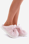 Damskie Futrzane Kapcie Z Motywem Króliczka Różowe Natasha
