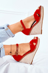 Women's Anchor Sandals Red LaMane