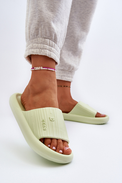 Klapki Piankowe Lekkie Damskie Zielone Fenicva M318