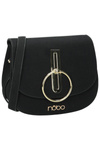 Women's Suede Handbag Black NOBO NBAG-F0180-C020