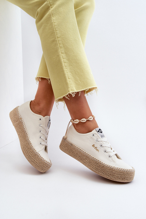 Trainers With Braid Lee Cooper LCW-24-44-2410 White