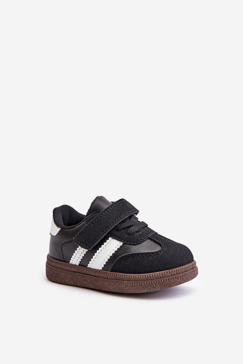 Children's Velcro Sneakers Black Tromella