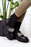 Boots With Chain Black Walk This Way