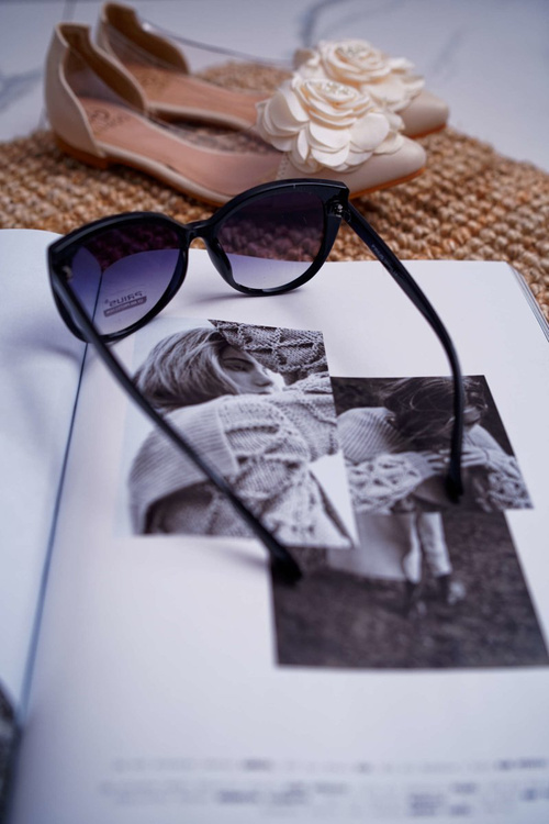 Prius PR-V26 Black Brocade Sunglasses