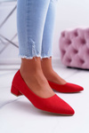 Classic Suede Red pumps Rheya