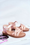 Children's Velcro Sandals For Girl Pink Lilo