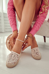 Espadryle Damskie Koronkowe Beżowe Summer Dream
