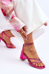 Fashionable High Heel Sandals Fuchsia Felisa