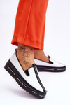 Women's Slip-on Leather Sneakers White Nathalie