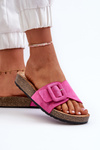 Women's Sandals with Buckle Eco Suede Pink Laeltia