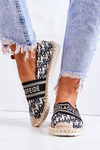 Espadryle Klasyczne Na Płaskiej Podeszwie Czarne Warm Time
