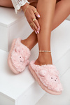 Kapcie Owieczki Damskie Futrzane Różowe Phaeia