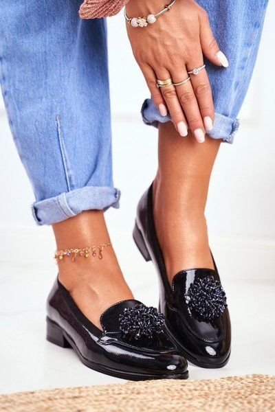 Moccasins Vinceza 21-10527 Patent Black