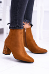 Warm Women's Stiletto Boots Brown Jocasta