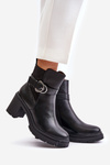 Women's Heeled Ankle Boots Insulated With Zipper Black Inabelle