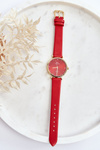 Women's Watch with Leather Strap Giorgio & Dario GDM230411 Red