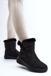 Warm Wedge Snow Boots Black Calena