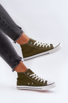 Women's Dark Green Sneakers Socerio