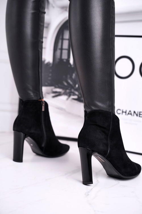 Women's Boots On High Heel Laura Messi Black 2200